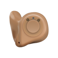 Skin coloured in the ear hearing aids available at Pinnacle Hearing in Ireland